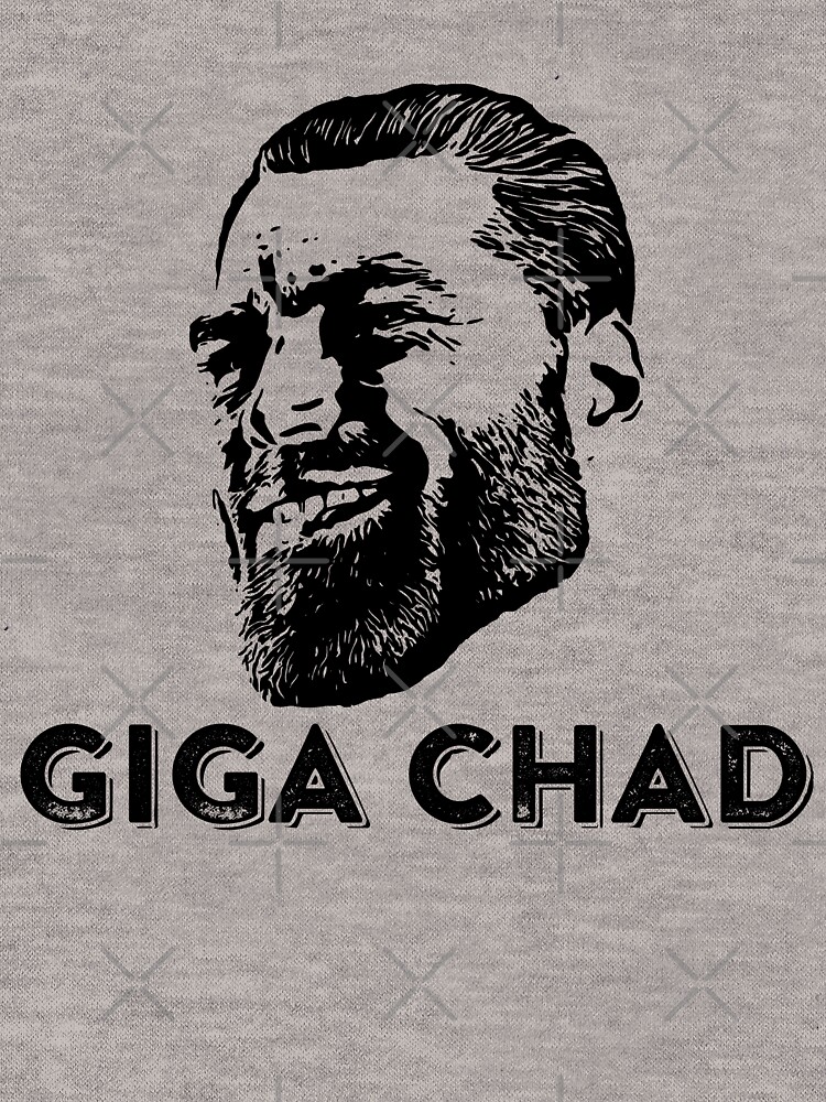 Giga Chad Meme Sticker for Sale by Rhynes02