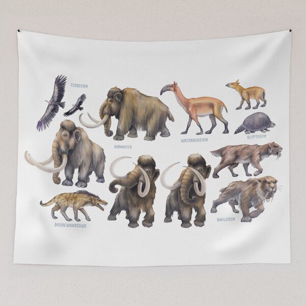 Item preview, Watercolor prehistoric animals designed and sold by Ekaterina Glazkova.