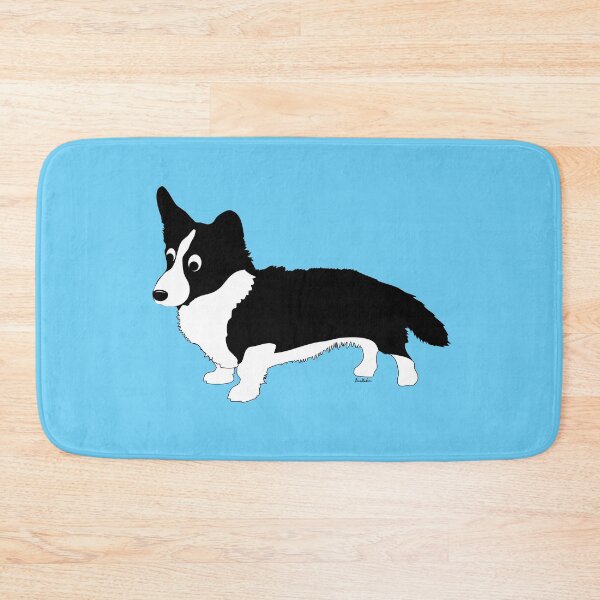 Item preview, Cute Cartoon Black and White Cardigan Welsh Corgi designed and sold by dogplay.