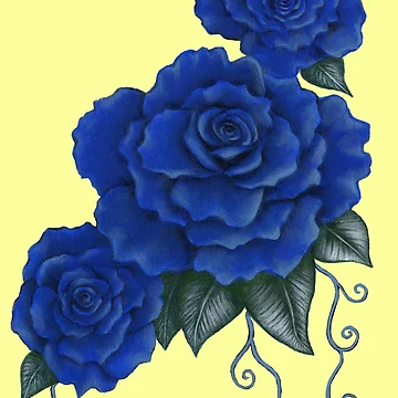 Artwork thumbnail, Blue Roses by Ferociousdesign