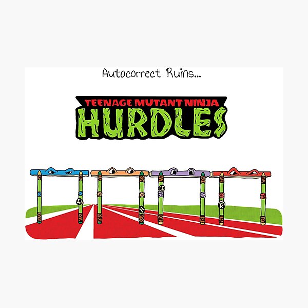 Item preview, Autocorrect Ruins the Hurdles designed and sold by Shirt Blurt.