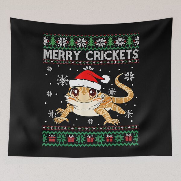 Artikelvorschau, Merry Crickets Bearded Dragon Weihnachtspyjama entworfen und verkauft von RobertJason.