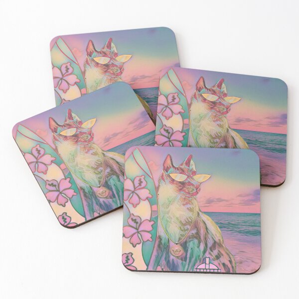 Item preview, Surfing cat  designed and sold by Jacinta hunt.