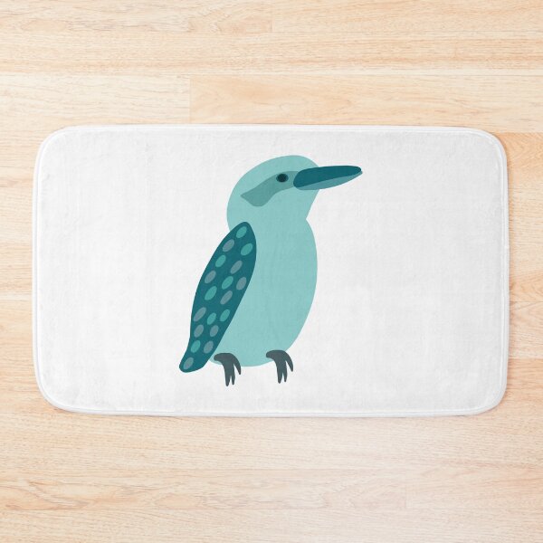 Item preview, Teal Kookaburra on White designed and sold by Digitaldingo.