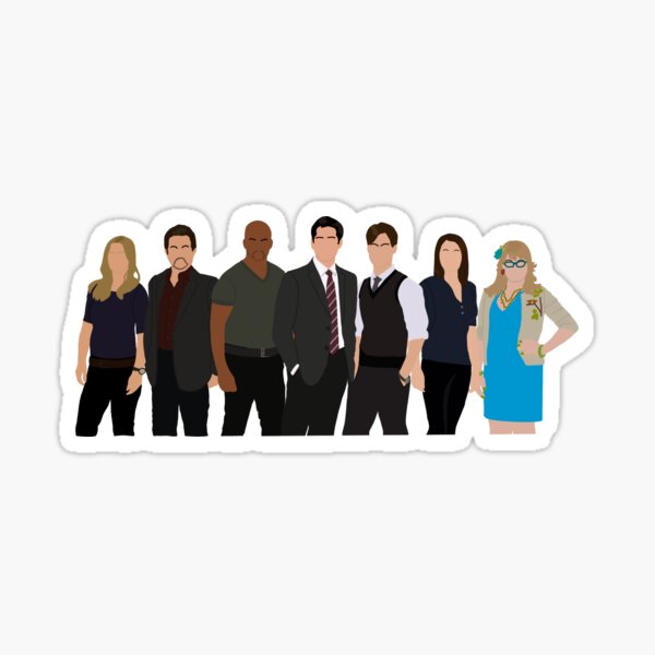 Artikel-Vorschau von Criminal Minds Eröffnungscast, designt und verkauft von Nerdybookwitch.