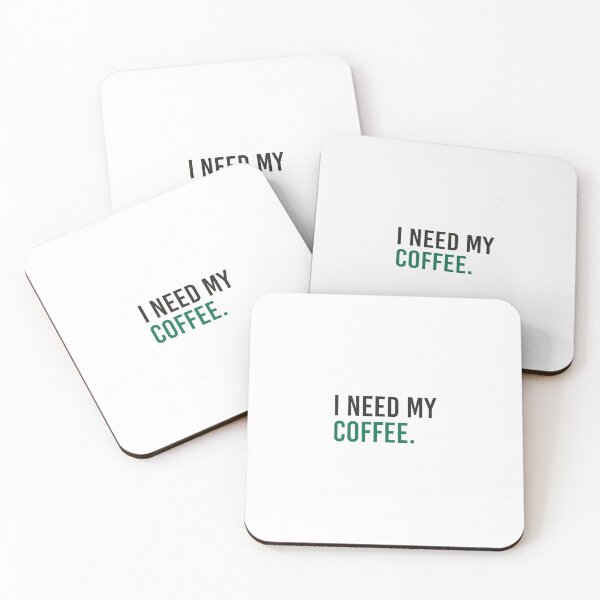 Item preview, I Need My Coffee (Black/Green) designed and sold by qdesigns-az.
