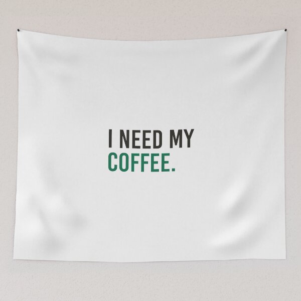 Item preview, I Need My Coffee (Black/Green) designed and sold by qdesigns-az.