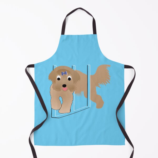 Item preview, Cute Cartoon Bearded Collie Weaving designed and sold by dogplay.