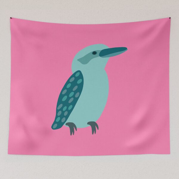 Item preview, Teal Kookaburra on Pink designed and sold by Digitaldingo.