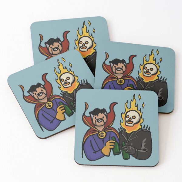 Item preview, Doctor Strange _amp_ Ghost Rider Chilling Out   designed and sold by Marelicooper.