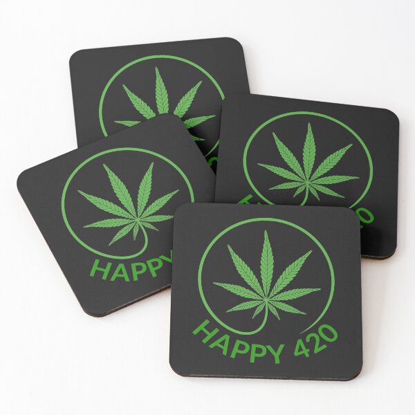 Item preview, Happy 420-gift idea for weed smoker designed and sold by BRtisticDesigns.