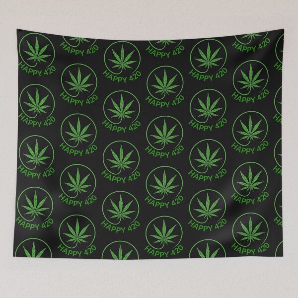 Item preview, Happy 420-gift idea for weed smoker designed and sold by BRtisticDesigns.