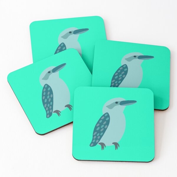 Aperçu de l'œuvre Teal Kookaburra sur Aqua créée et vendue par Digitaldingo.