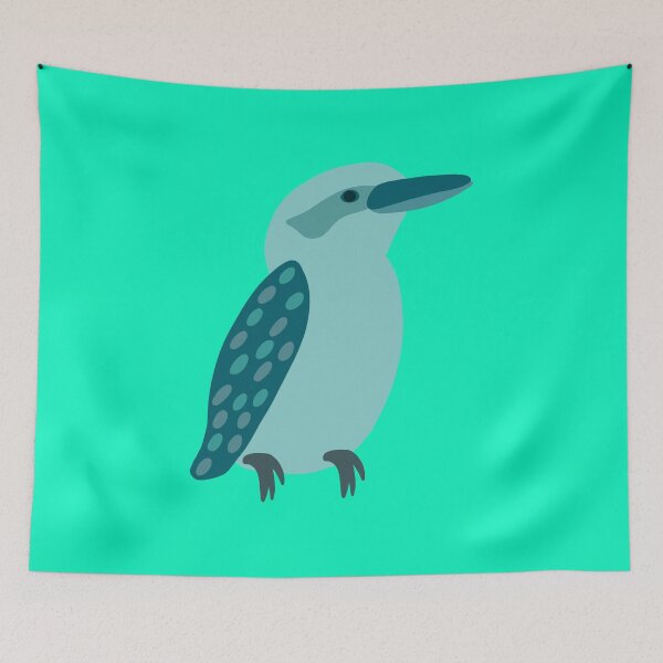 Item preview, Teal Kookaburra on Aqua designed and sold by Digitaldingo.