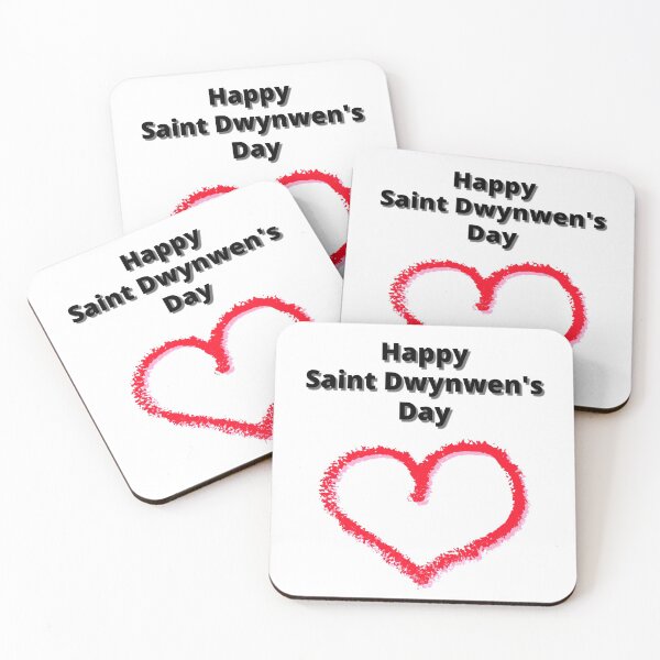 Item preview, Happy Saint Dwynwen's Day - Dydd Santes Dwynwen Hapus designed and sold by WelshStuff.