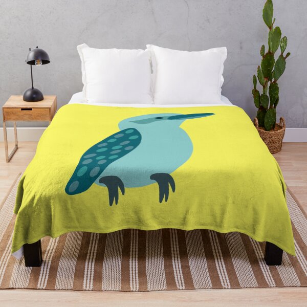 Item preview, Teal Kookaburra on Yellow designed and sold by Digitaldingo.