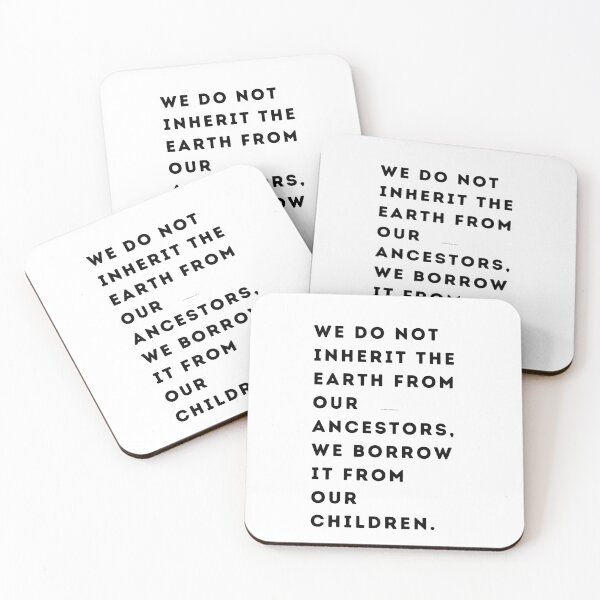 Item preview, : “We do not inherit the Earth from our ancestors, we borrow it from our children.” Earth Day, wizard wordsmith   designed and sold by WizardWordSmith.