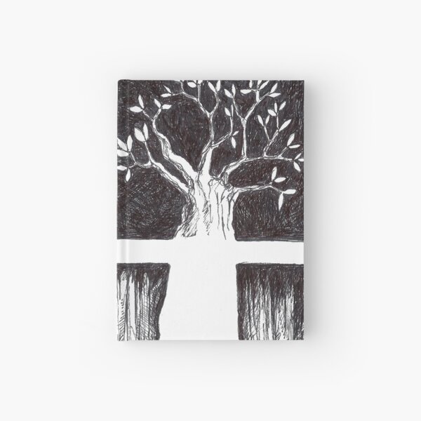 Tree drawing Hardcover Journal