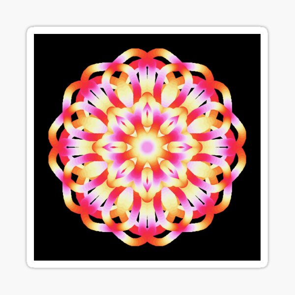 Aperçu de l'œuvre Starburst Candy Mandala créée et vendue par catgrump.