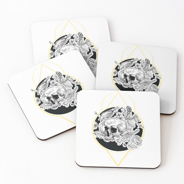 Item preview, skull floral boho design designed and sold by Best-Designers.