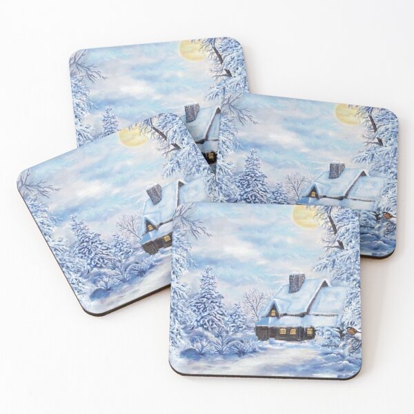 Item preview, Pretty Snowy Landscape Art  designed and sold by WOW TeesAndThings.