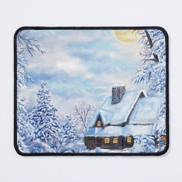 Item preview, Pretty Snowy Landscape Art  designed and sold by WOW TeesAndThings.