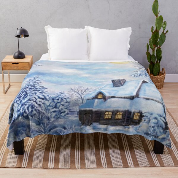 Item preview, Pretty Snowy Landscape Art  designed and sold by WOW TeesAndThings.
