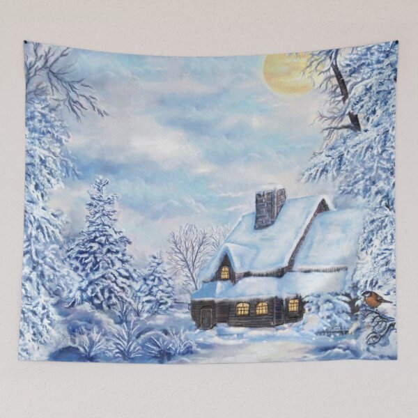 Item preview, Pretty Snowy Landscape Art  designed and sold by WOW TeesAndThings.