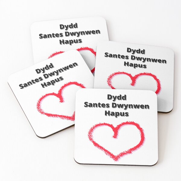 Item preview, Dydd Santes Dwynwen Hapus - Happy Saint Dwynwen's Day designed and sold by WelshStuff.