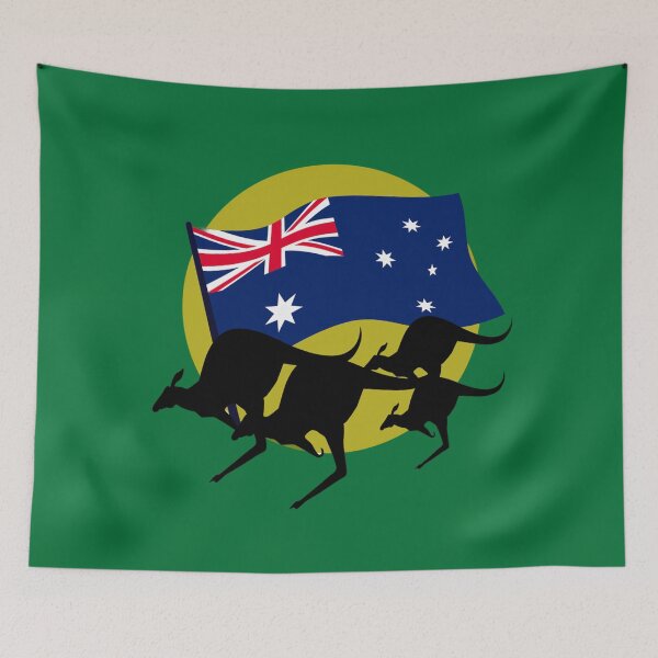 Item preview, Happy Australia Day Flag designed and sold by LMoonDesigns.
