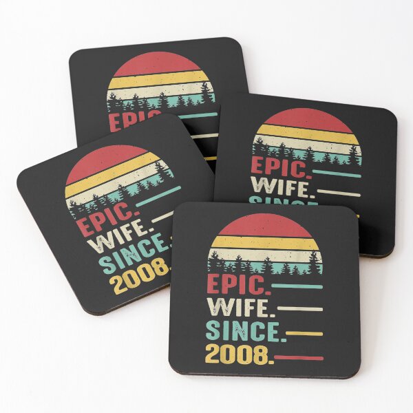 Item preview, 14th Wedding Anniversary for Her Epic Wife Since 2008 T-Shirt designed and sold by CathyBabson.