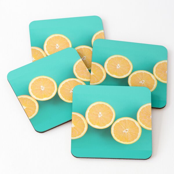 Item preview, A Saturated Citrus Texture Image. Turquoise Green Color. Yellow And Orange Aesthetic Novelty Design. Inspirational Scenery Art designed and sold by Silver Medal.