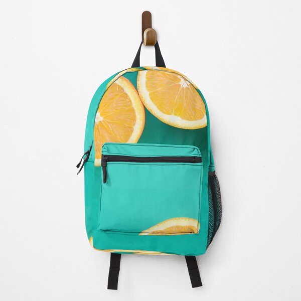 Item preview, A Saturated Citrus Texture Image. Turquoise Green Color. Yellow And Orange Aesthetic Novelty Design. Inspirational Scenery Art designed and sold by Silver Medal.
