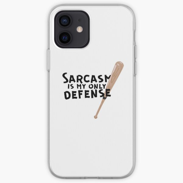 Le sarcasme est ma seule défense Coque souple iPhone