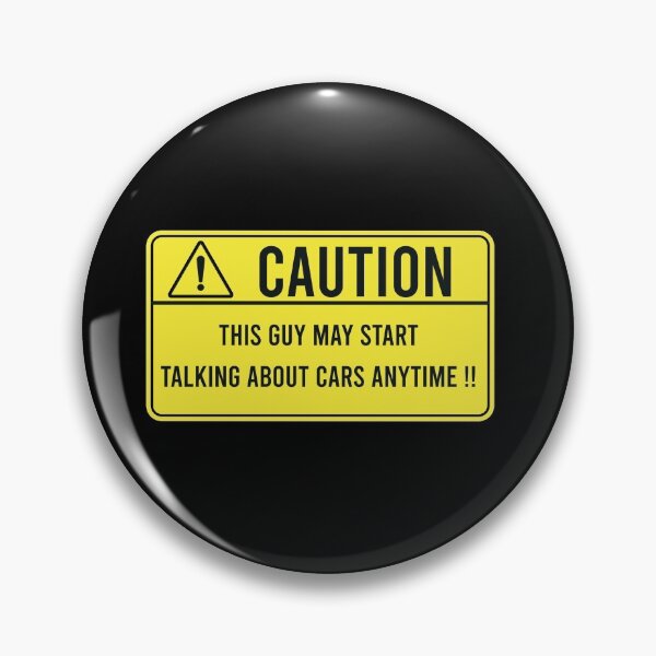 Item preview, Caution This guy might start talking about cars anytime designed and sold by ozumdesigns.