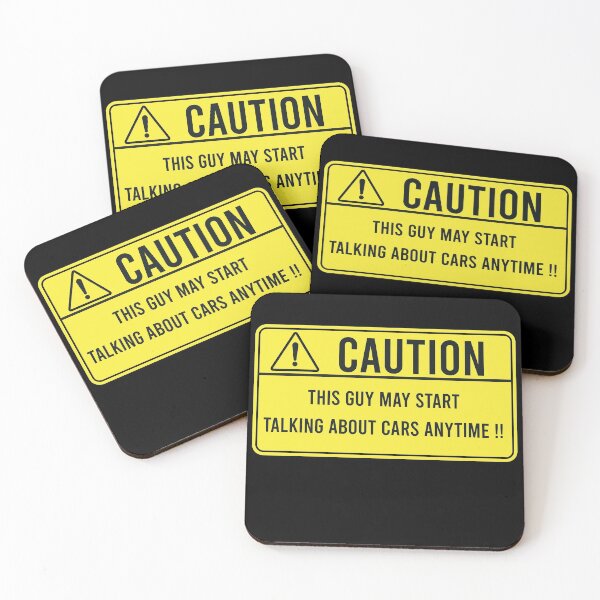 Item preview, Caution This guy might start talking about cars anytime designed and sold by ozumdesigns.