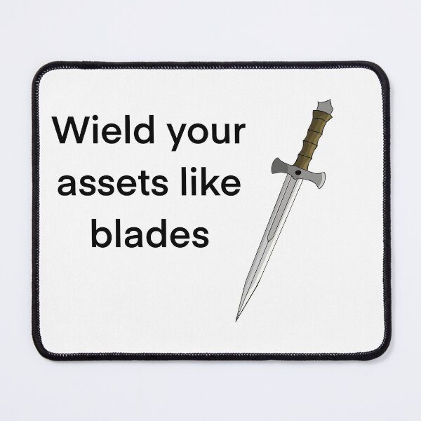 Item preview, Wield your assets like blades designed and sold by ElfyshBooks.