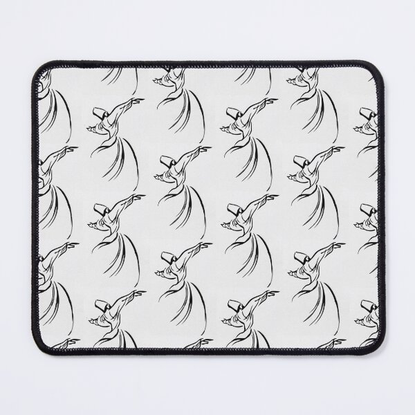 Item preview, Swirling Dervish Rumi Philosopher  Mevlana Sufi Culture black and white designed and sold by Freedomworx.