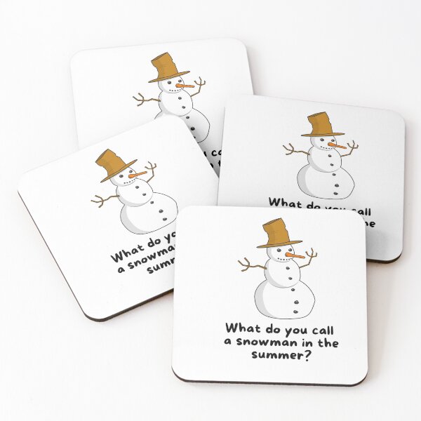 Item preview, Snowman in the Summer | Riddle | Cool Tshirt | Funny Tshirt designed and sold by KrustyKrafty.