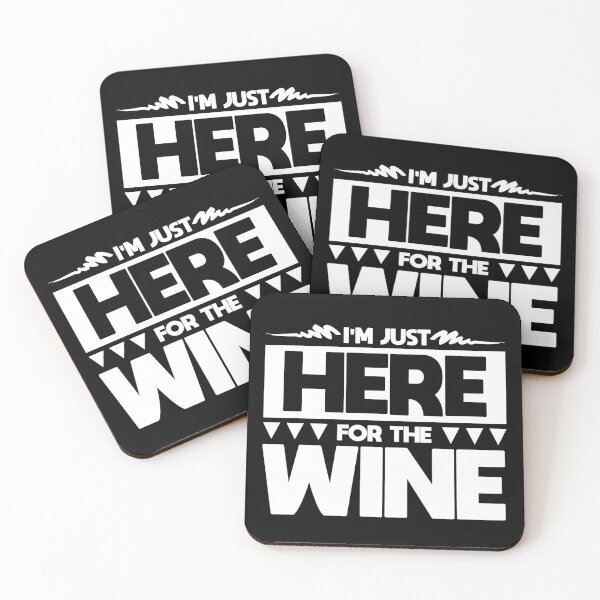 Item preview, "I'm Just Here for the WINE" Funny Gift designed and sold by MascotCulture.
