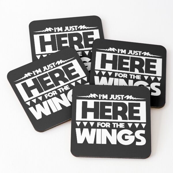 Item preview, "I'm Just Here for the WINGS" Funny Gift designed and sold by MascotCulture.