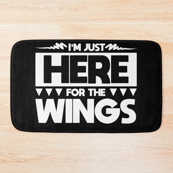 Item preview, "I'm Just Here for the WINGS" Funny Gift designed and sold by MascotCulture.