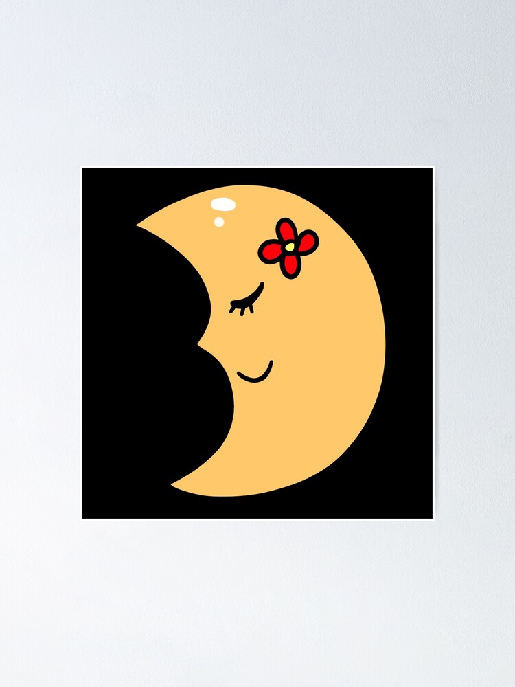 Cute Crescent Moon Sticker for Sale by SaradaBoru