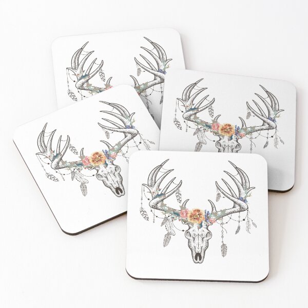 Item preview, deer boho skull print design designed and sold by Best-Designers.