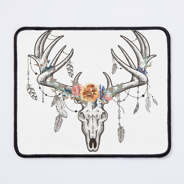 Item preview, deer boho skull print design designed and sold by Best-Designers.