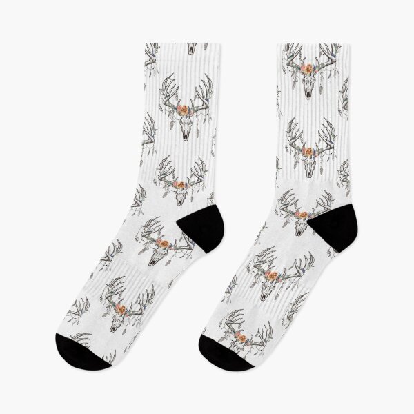 Item preview, deer boho skull print design designed and sold by Best-Designers.