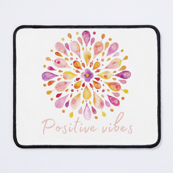 Item preview, positive vibes mandala design designed and sold by CameltStudio.