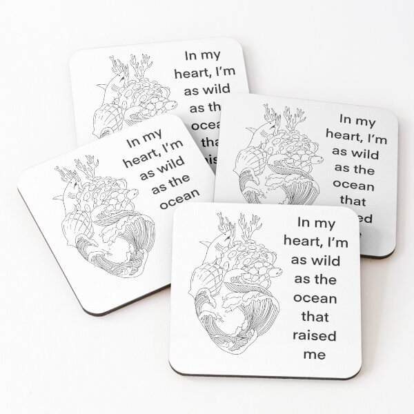 Item preview, en mi corazón, soy tan salvaje como el océano que me crió designed and sold by ElfyshBooks.