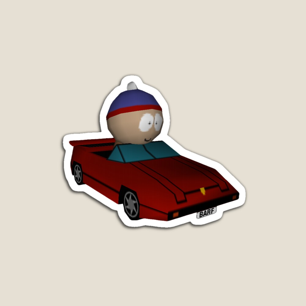 stan marsh barf car  Sticker for Sale by abbymarie316