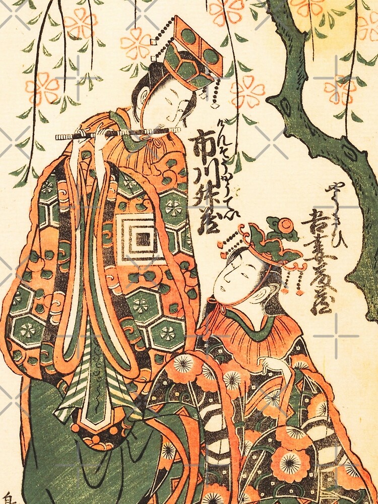 Classical Japanese Art: Actor Nakamura Shikaku II as Lady Shizuka